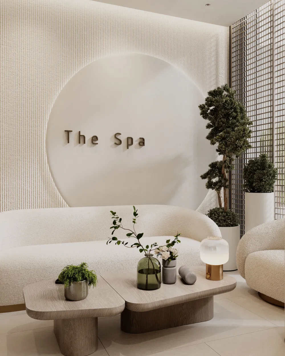 La recepción de un spa.